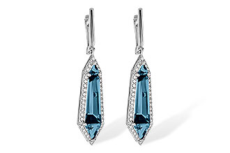 K226-39103: EARR 5.25 LONDON BLUE TOPAZ 5.67 TGW