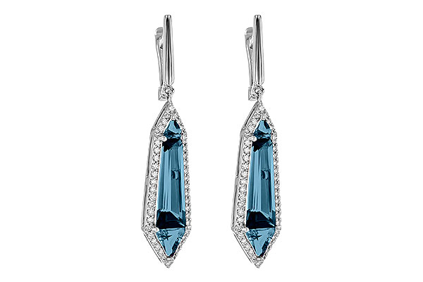 K226-39103: EARR 5.25 LONDON BLUE TOPAZ 5.67 TGW