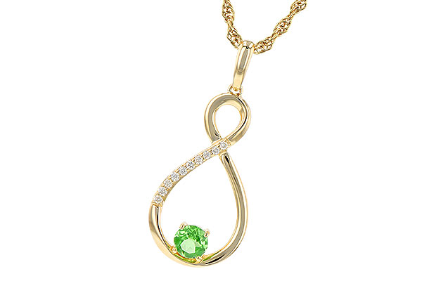K226-43694: NECK .25 GREEN GARNET .30 TGW