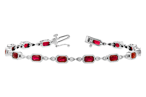 K309-11894: BRACELET 4.50 RUBY 4.82 TGW