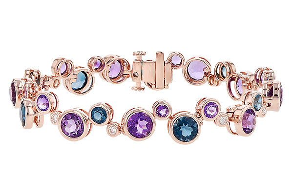 K309-15476: BRACELET 13.90 SEMI-PREC 14.20 TGW