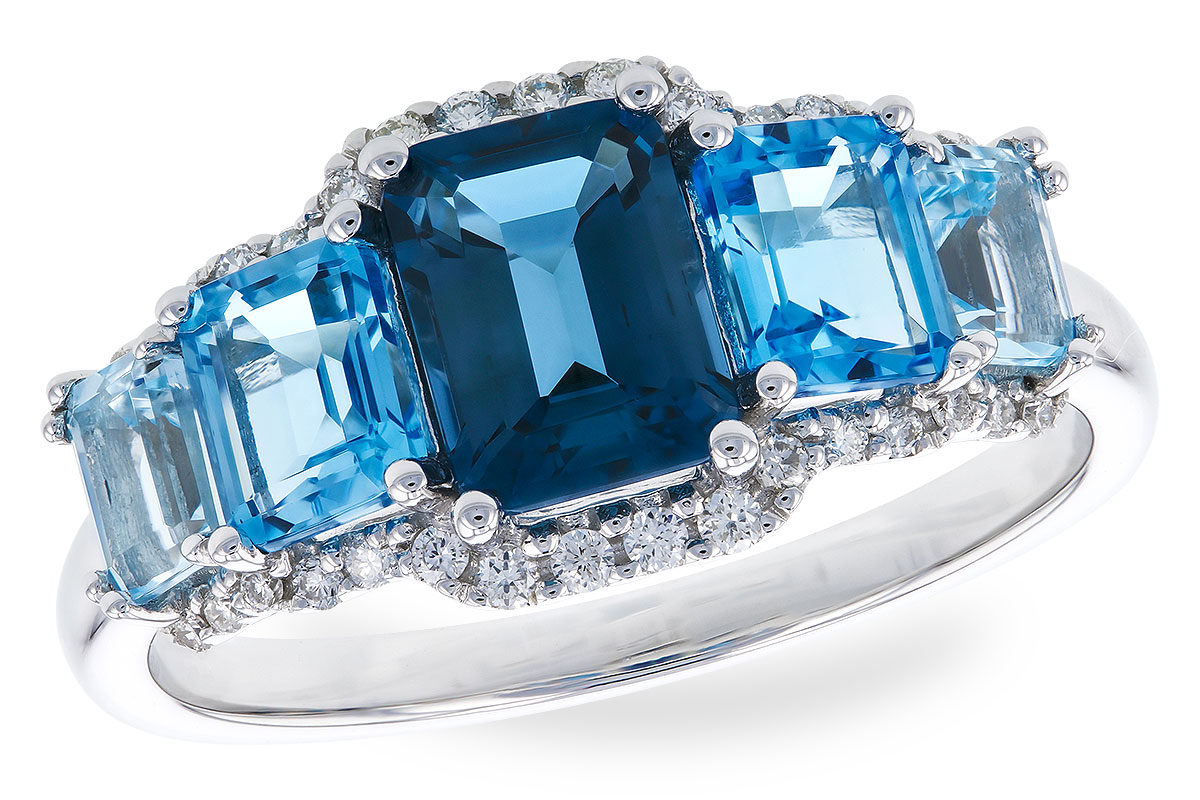 K310-02803: LDS RG 2.15 TW BLUE TOPAZ 2.30 TGW