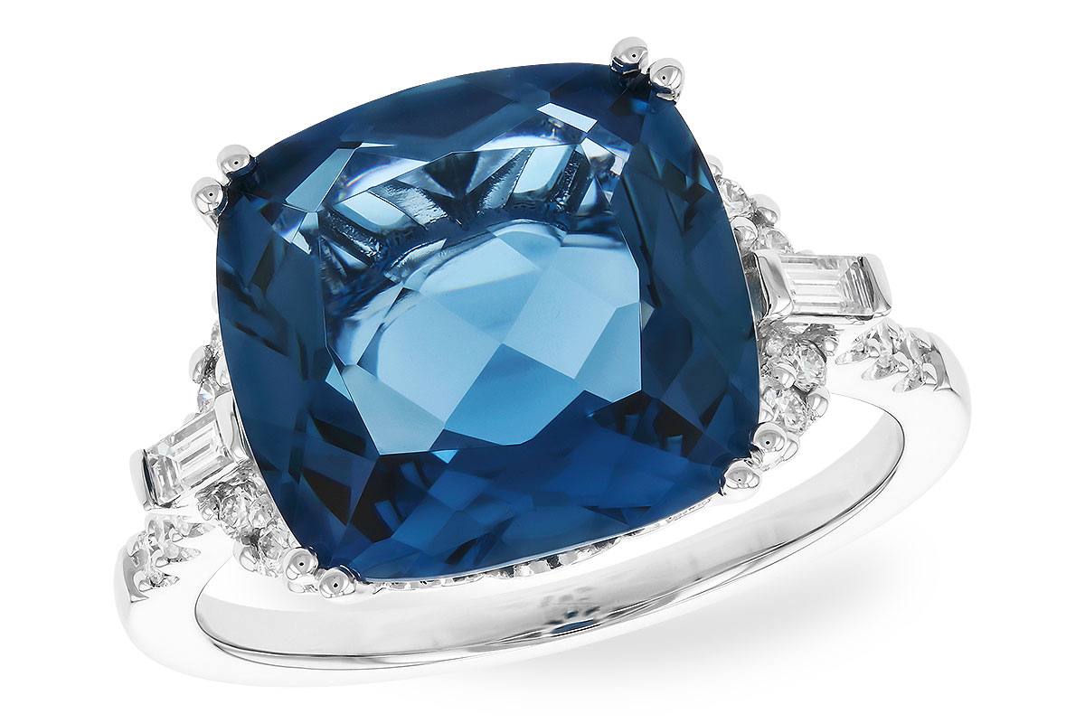 K310-03712: LDS RG 9.00 LONDON BLUE TOPAZ 9.25 TGW (12MM LBT)