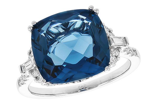 K310-03712: LDS RG 9.00 LONDON BLUE TOPAZ 9.25 TGW (12MM LBT)