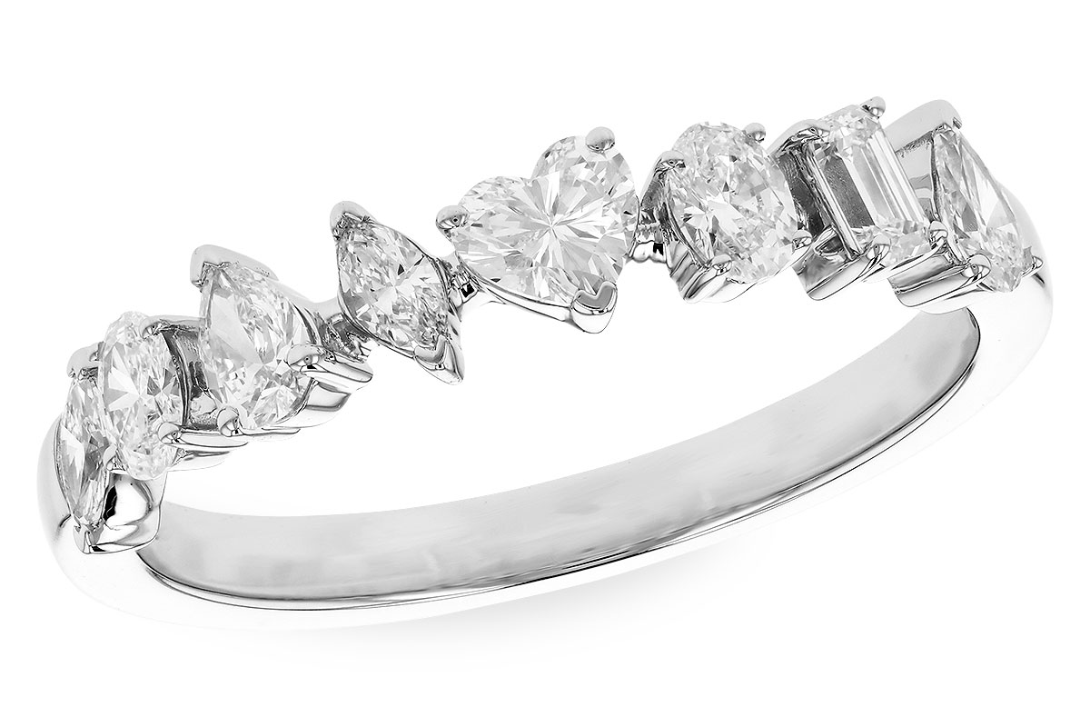 K310-04603: LDS DIA WED RG .69 TW FANCY CUT DIAS