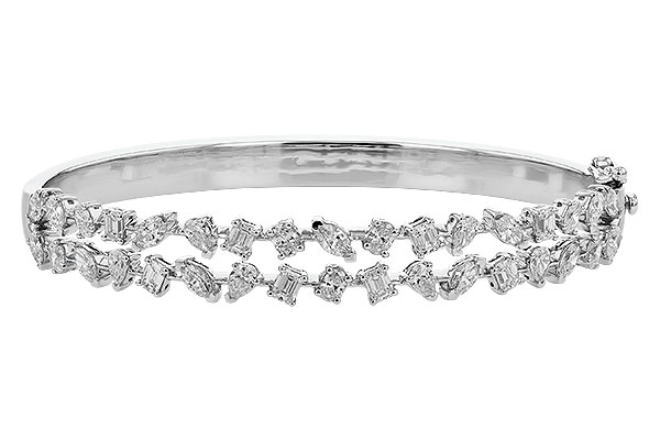 K310-07358: BANGLE 3.50 TW FANCY CUT DIAS