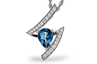 K310-91849: NECK 1.04 LONDON BLUE TOPAZ 1.23 TGW (8x6MM)