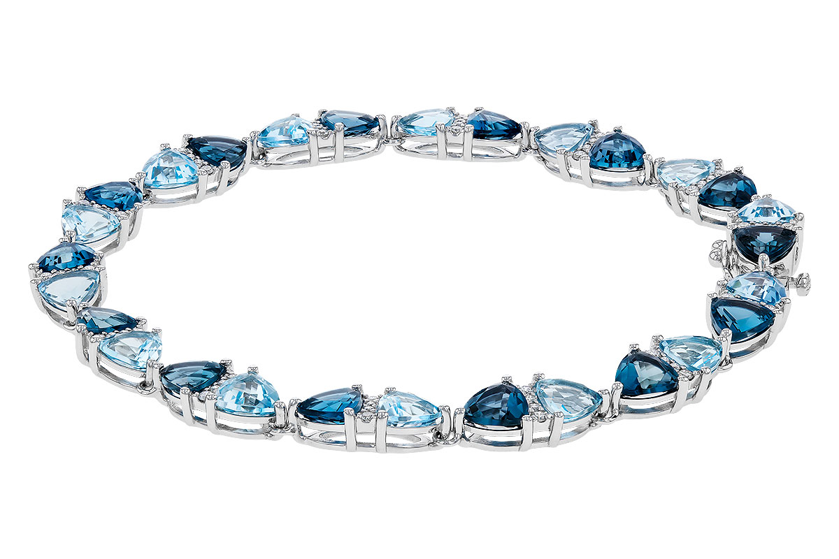 K310-92785: BRACELET 12.20 BLUE TOPAZ 12.50 TGW (7")