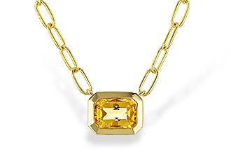 K310-96431: NECKLACE .86 CITRINE (18")