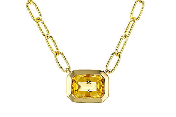 K310-96431: NECKLACE .86 CITRINE (18")