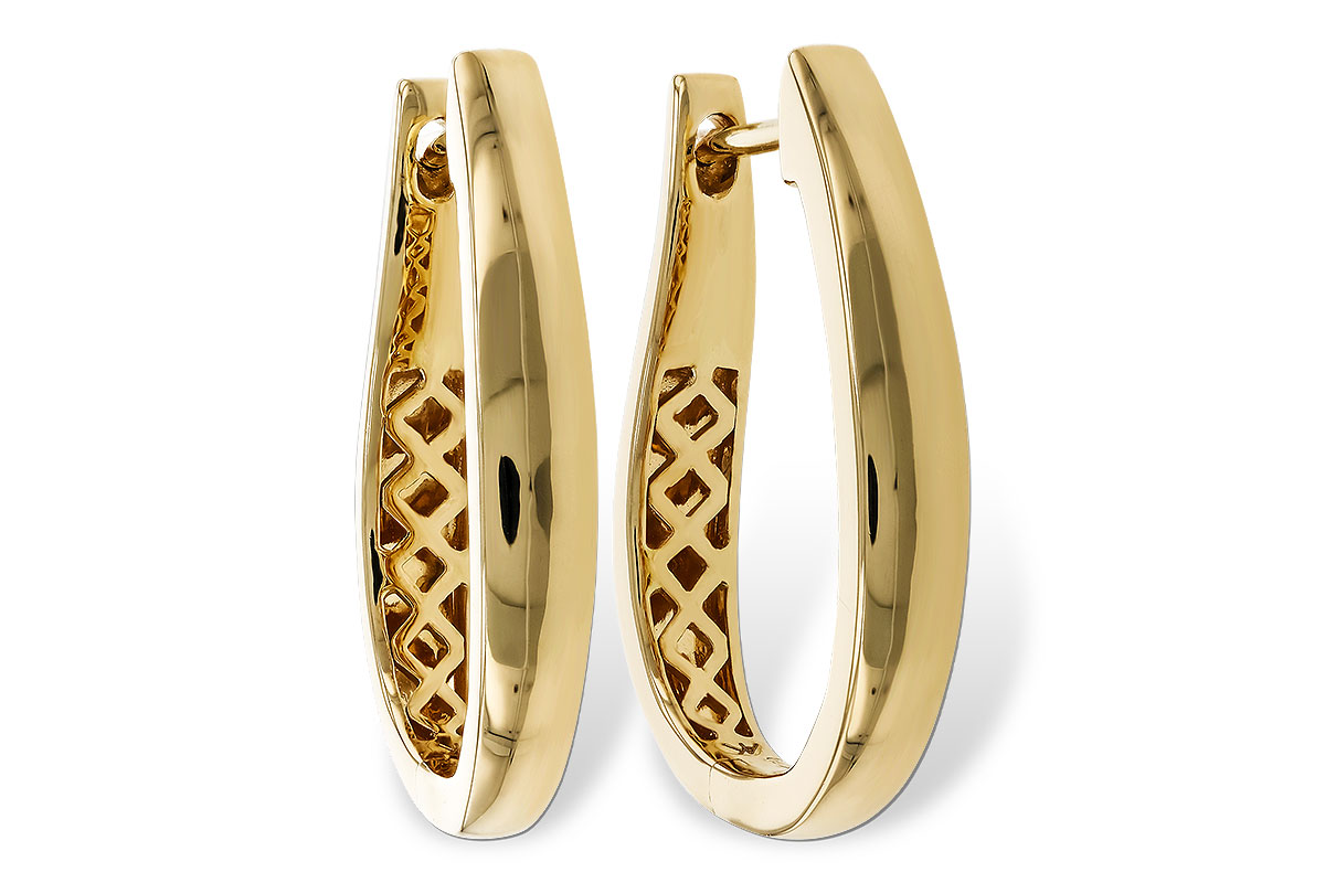 K310-96440: GOLD EARRINGS (22MM)