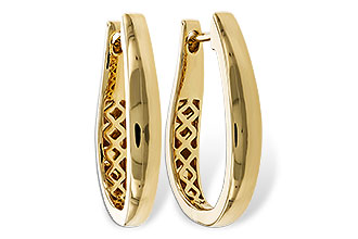 K310-96440: GOLD EARRINGS (22MM)