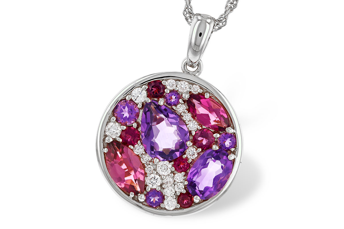 K310-97358: NECK 1.83 TW SEMI-PRECIOUS (P.TOUR, AMY) 2.00 TGW