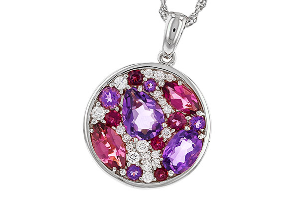 K310-97358: NECK 1.83 TW SEMI-PRECIOUS (P.TOUR, AMY) 2.00 TGW