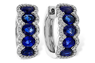 K310-98185: EARRINGS 2.32 TW SAPPHIRE 2.57 TGW