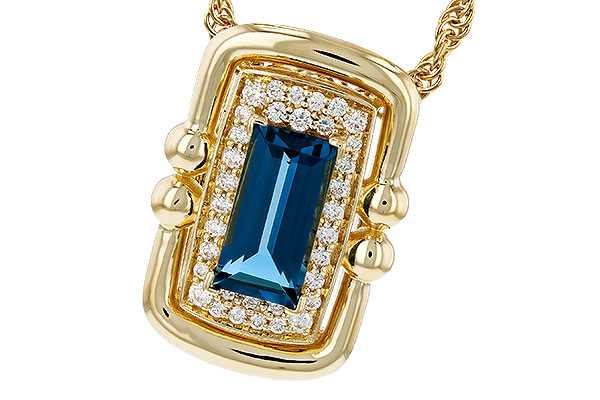 K311-81858: NECK .84 LONDON BLUE TOPAZ .96 TGW (8x4MM LBT)