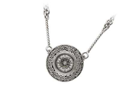 L041-89167: NECKLACE .45 BR .62 TW