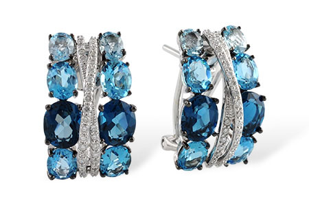 L223-68212: EARR 6.22 BLUE TOPAZ 6.46 TGW