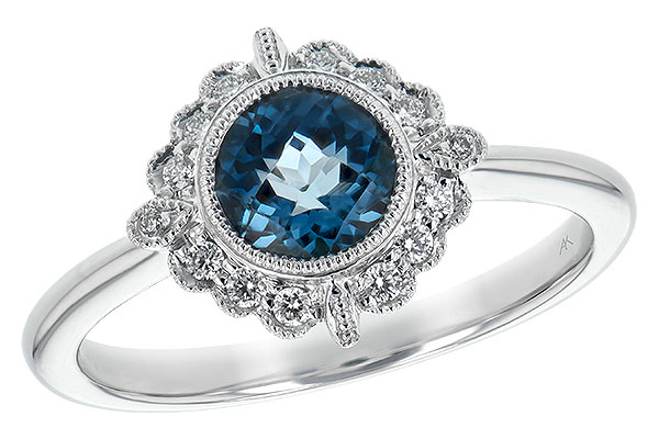 L225-46394: LDS RG .93 BLUE TOPAZ 1.05 TGW