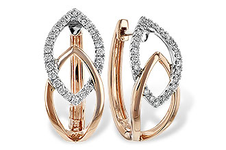 L225-52803: EARRING .25 TW (ROSE & WG)