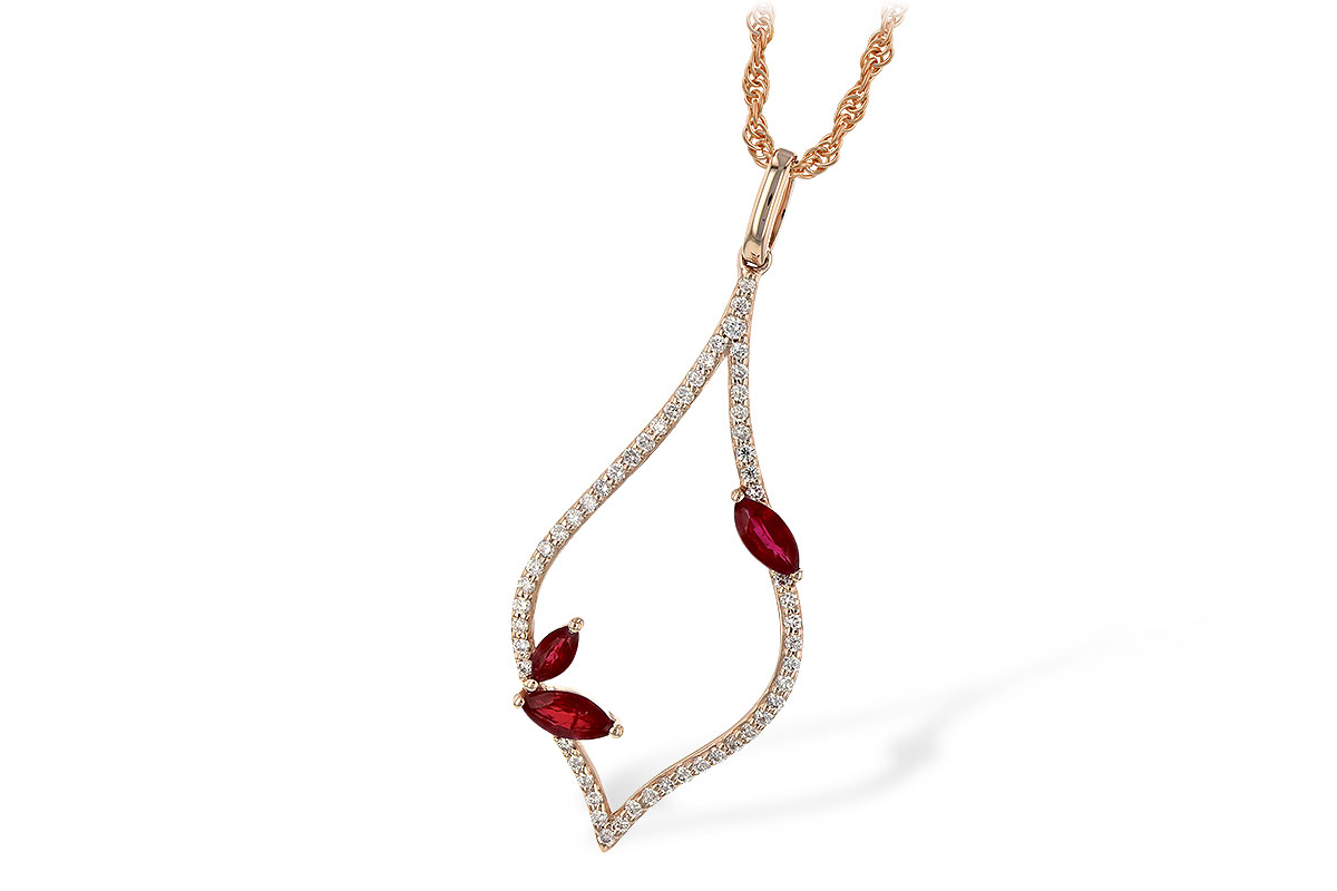 L226-36412: NECK .36 RUBY .56 TGW