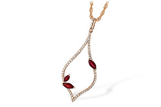 L226-36412: NECK .36 RUBY .56 TGW