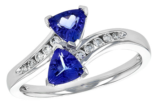 L226-36449: LDS RG .77 TW TANZANITE .90 TGW