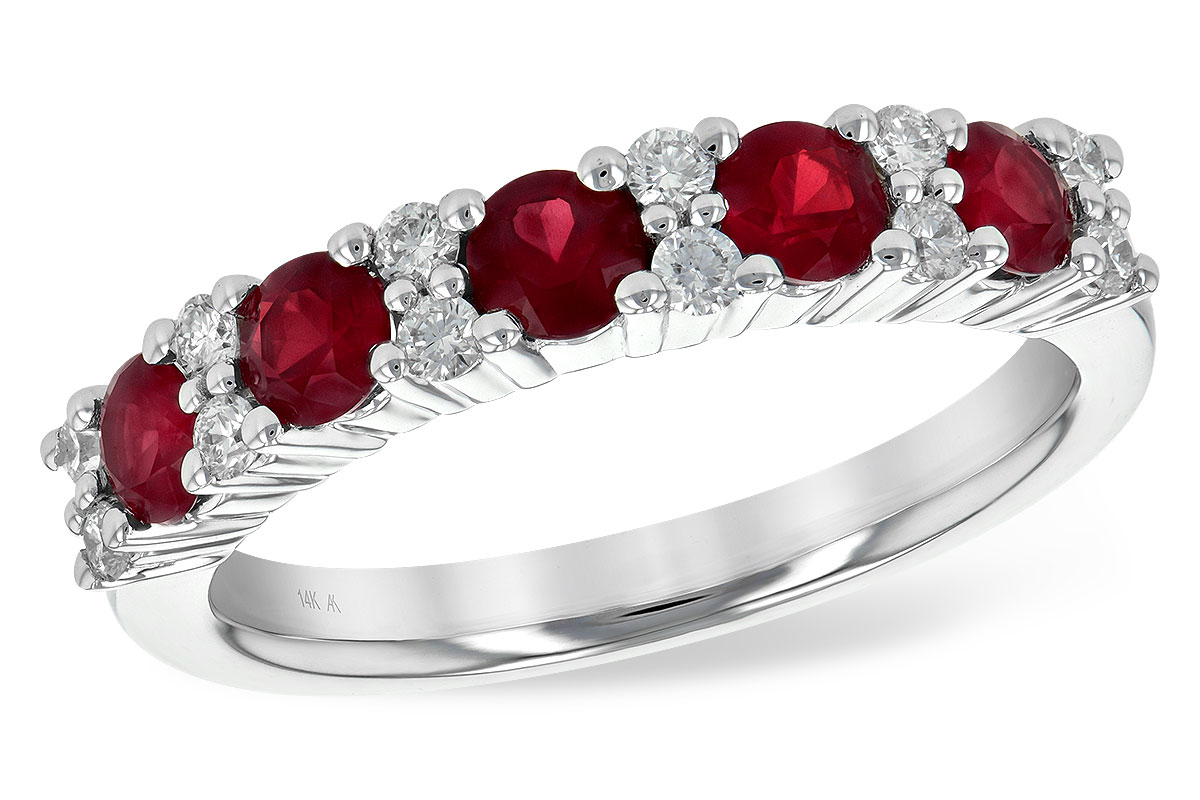 L226-37358: LDS WED RG .88 RUBY 1.12 TGW