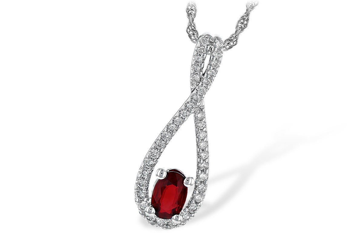 L226-38212: NECK .50 RUBY .74 TGW