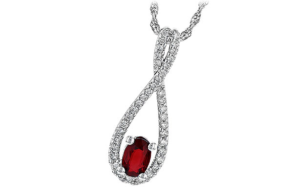 L226-38212: NECK .50 RUBY .74 TGW