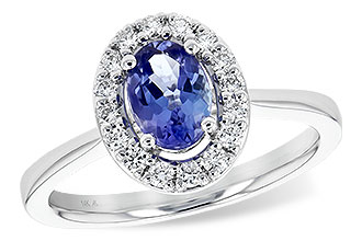 L226-42794: LDS RG .73 TANZANITE .97 TGW