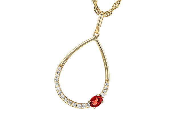 L226-43685: NECK .19 GARNET .28 TGW