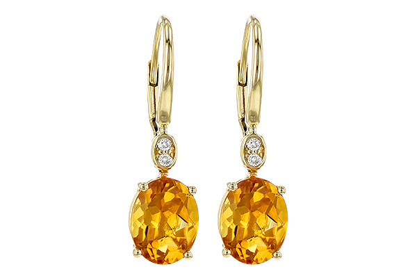 L226-44549: EARR 3.20 TW CITRINE 3.25 TGW (9x7MM CIT)