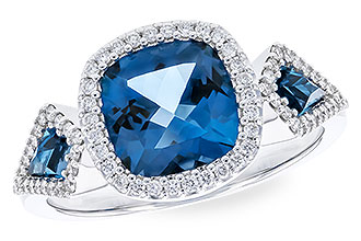 L310-02758: LDS RG 2.46 TW LONDON BLUE TOPAZ 2.72 TGW