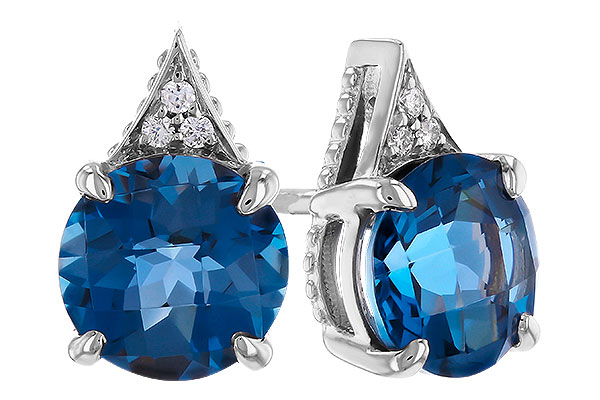 L310-04576: EARR 1.88 TW LONDON BLUE TOPAZ 1.90 TGW (6MM RD)
