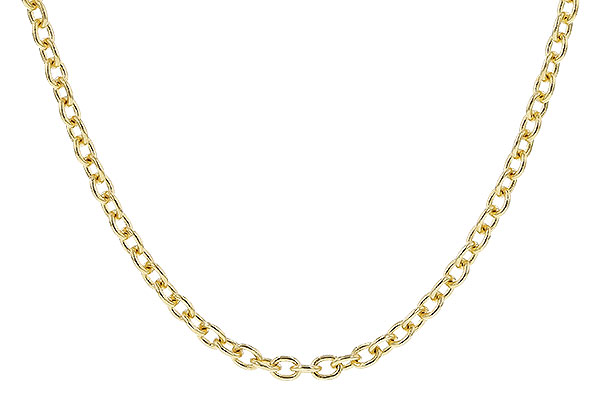 L310-06394: CABLE CHAIN (24IN, 1.3MM, 14KT, LOBSTER CLASP)