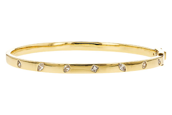 L310-06403: BANGLE .35 TW FANCY CUT DIAMONDS