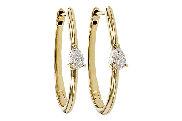 L310-92767: EARRINGS .45 TW PEAR DIAMONDS