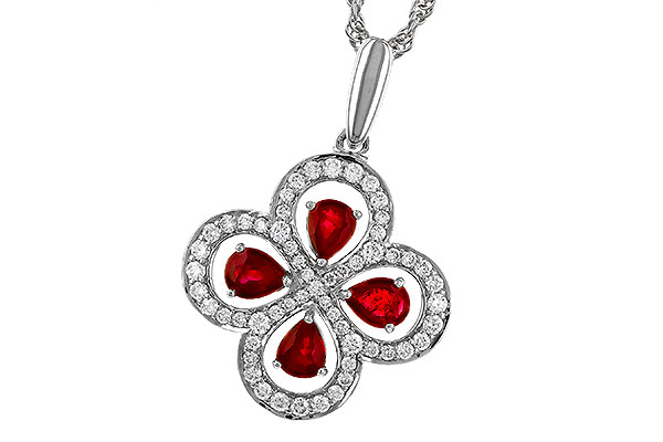 L310-92776: NECKLACE .68 RUBY TW .96 TGW