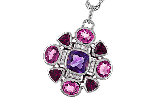 L310-93640: NECKLACE 2.76 SEMI-PREC (AM,GT,PT) 2.82 TGW