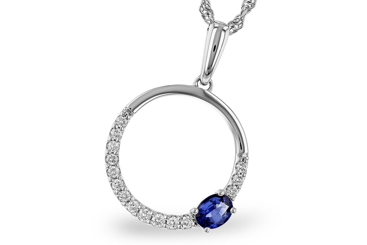 L310-93649: NECKLACE .28 SAPPHIRE .43 TGW