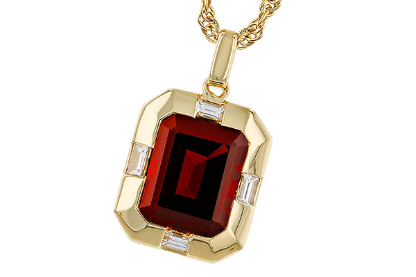 L310-94603: NECKLACE 3.65 GARNET 3.82 TGW (10x8MM GAR)