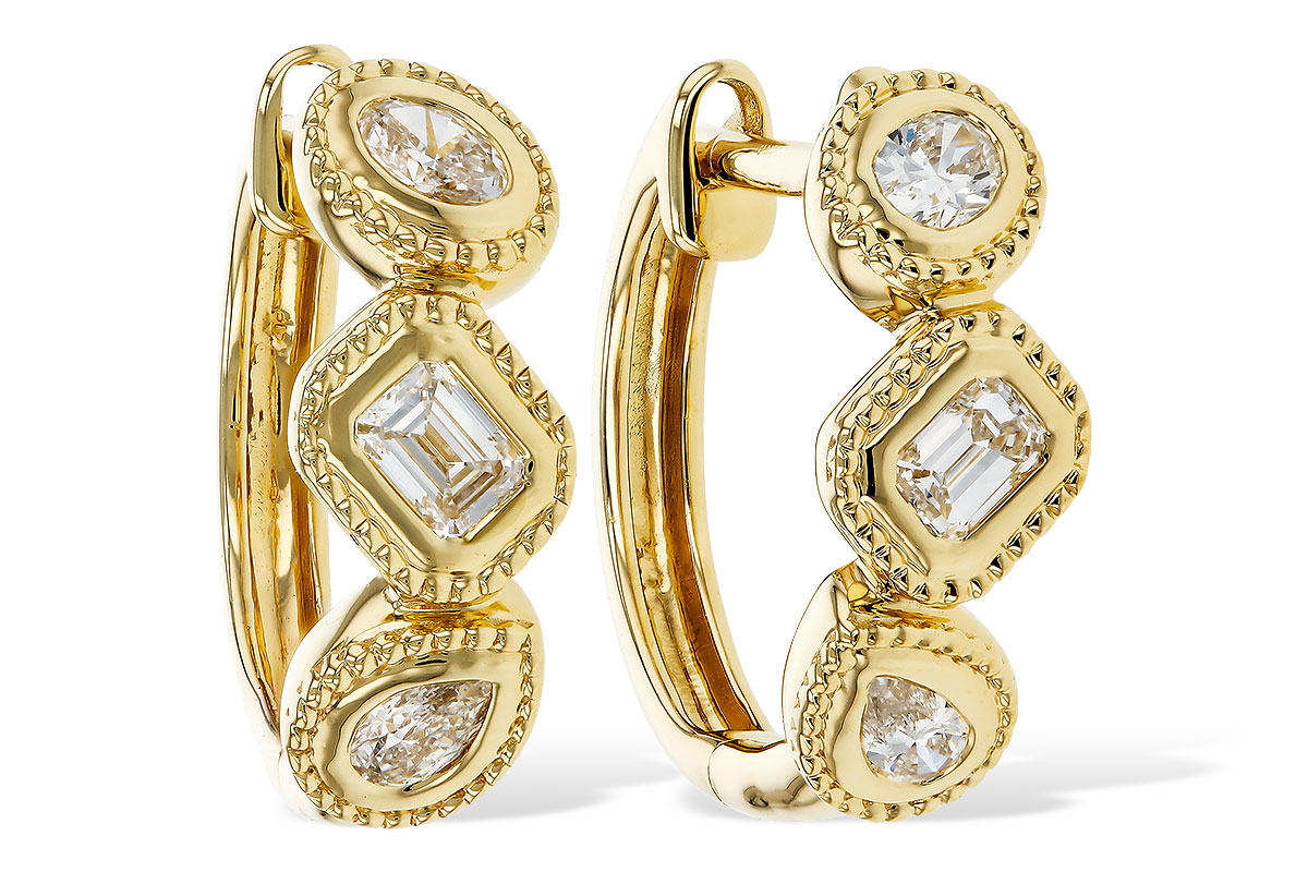 L310-98258: EARRINGS .42 TW FANCY CUT DIAS