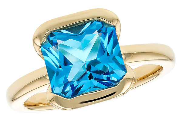 L311-81849: LDS RG 3.50 CT BLUE TOPAZ (9MM BT)