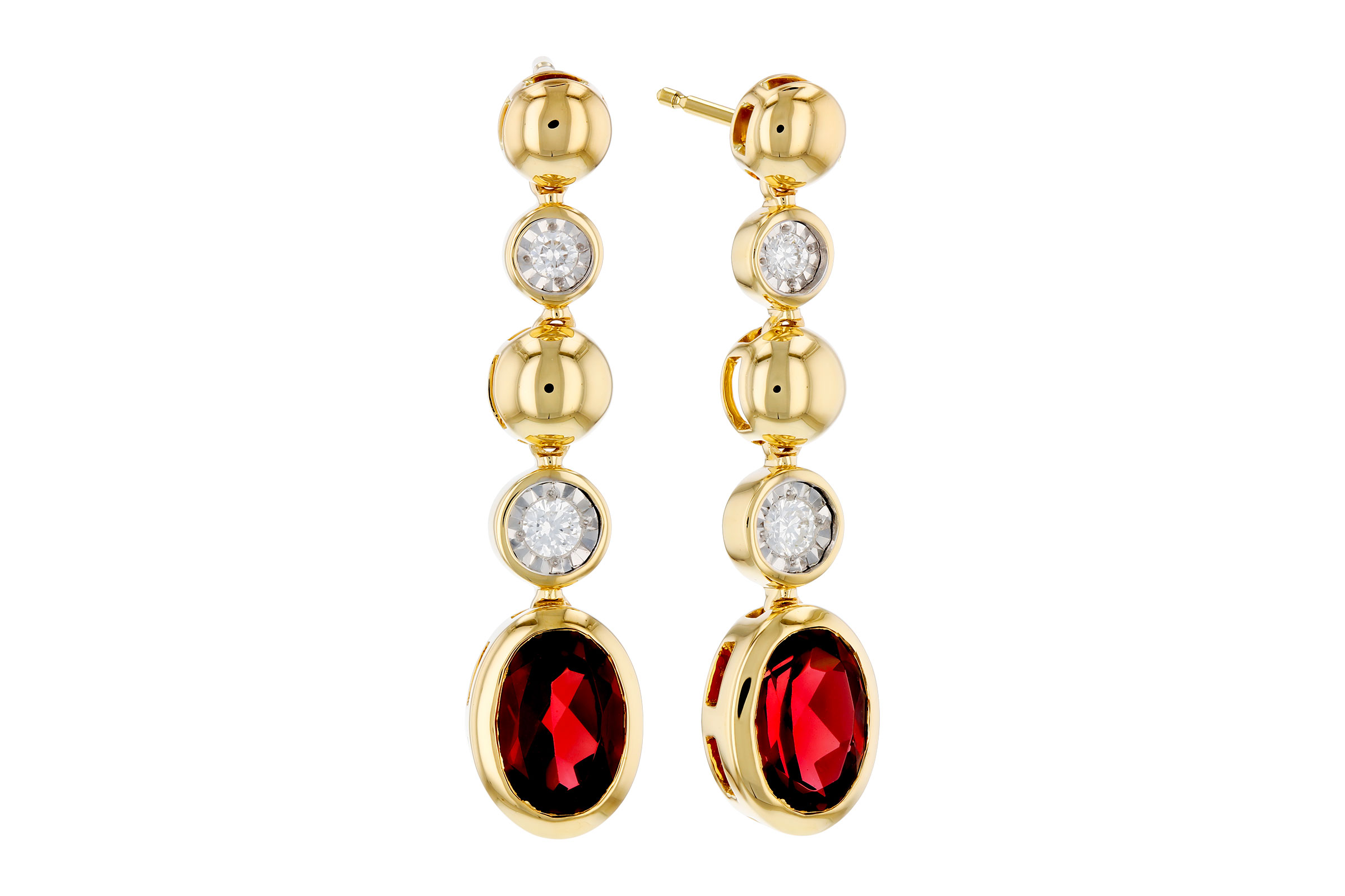 L311-82794: EARRINGS 1.76 TW GARNET 1.86 TGW