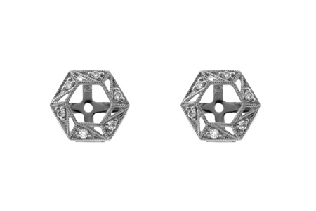 M036-44558: EARRING JACKETS .08 TW (FOR 0.50-1.00 CT TW STUDS)