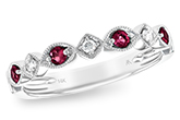 M129-10949: LDS WED RG .20 RUBY .26 TGW