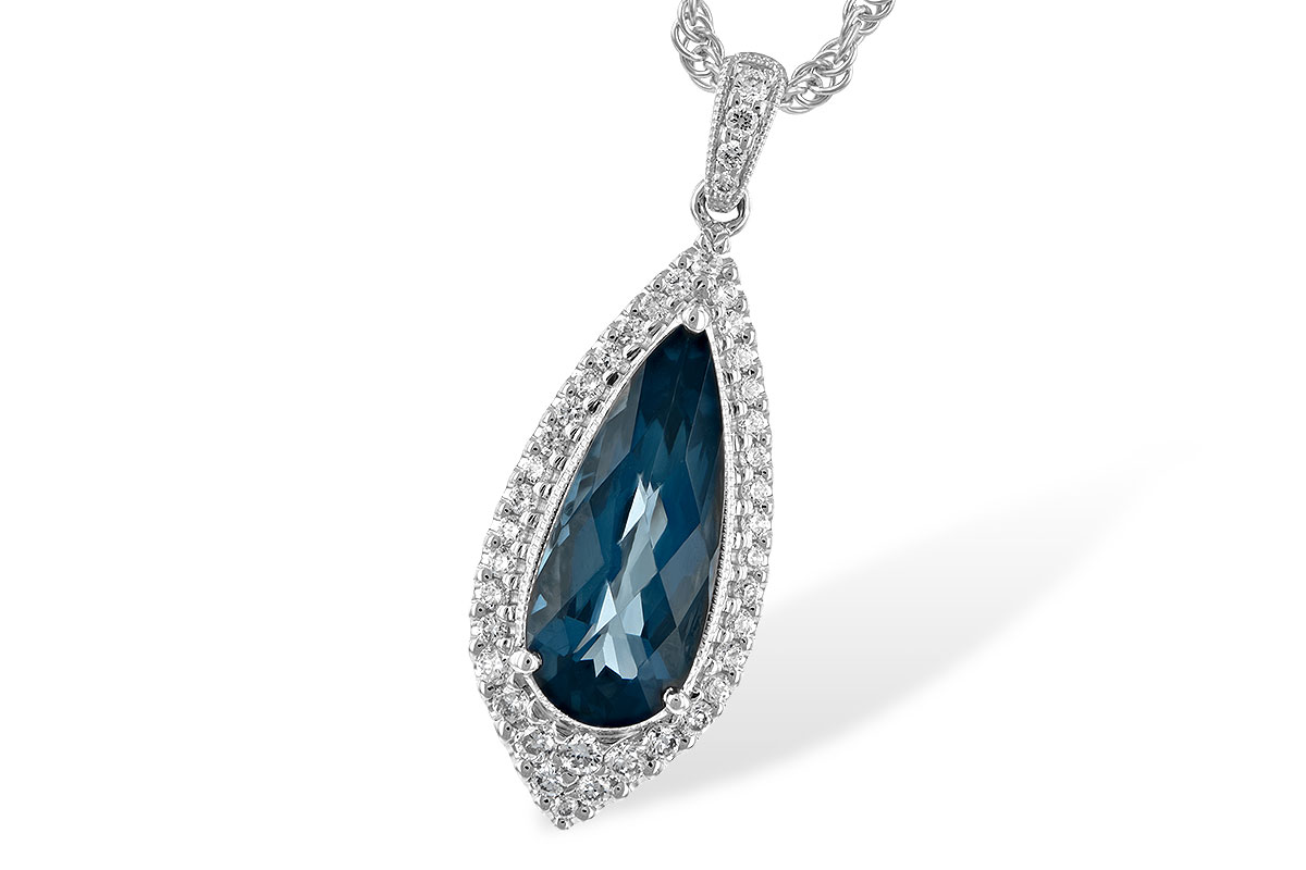 M225-48194: NECK 2.40 LONDON BLUE TOPAZ 2.65 TGW