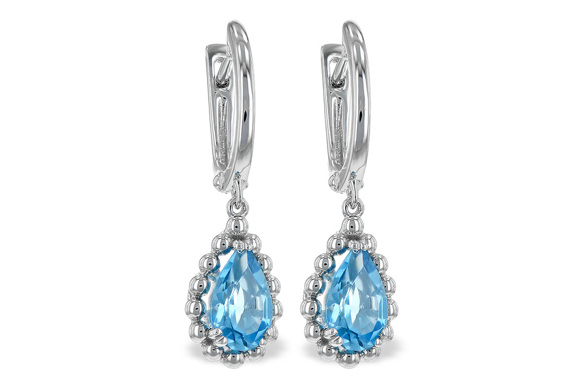 M225-49167: EARRING BLUE TOPAZ 1.70 TW