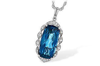 M226-37276: NECK 6.70 LONDON BLUE TOPAZ 6.81 TGW
